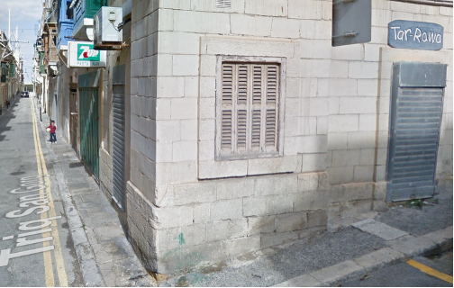 Historic pasta shop interior before restoration, Bormla